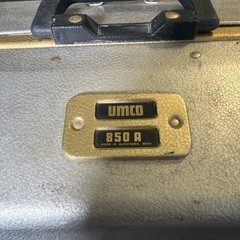 Vintage UMCO 850A Opossum Belly Tackle Box Rare Aluminum Model Assorted Tackle