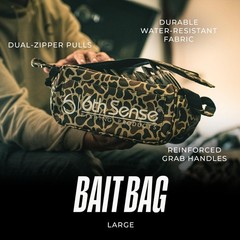 6th Sense Fishing Large Bait Bag – Durable Soft-Sided Storage for Soft Plastics