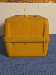 Adventurer Model 1299-7 Yellow Vintage Tackle Box with Tackle – Made in U.S.A.
