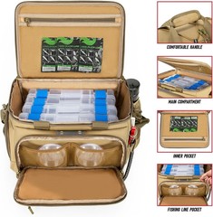 Fishing Tackle Bag, Detachable Fishing Reels Storage Pouch, Fishing Gear Organiz