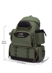 Premium Bassdash Fishing Tackle Backpack – Large-Capacity Waterproof
