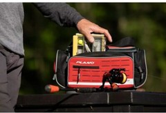 Plano PLABW460 3600 Weekend Series DLX Softsider Polyester Tackle Case Red Black