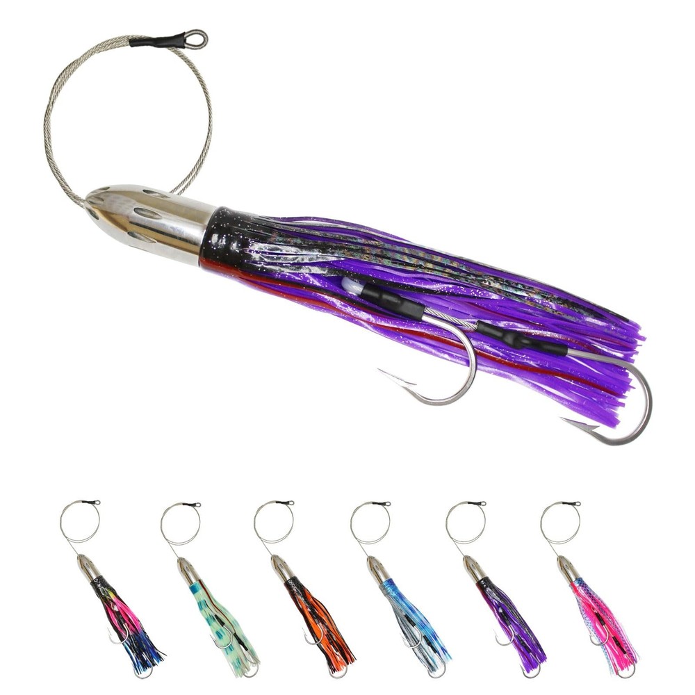 VIKETECH 12’’ 18.5oz Stainless Saltwater Fishing Trolling Lure for Marlin Tun…