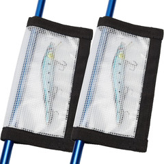 Fishing Lure Wraps 2-10 Pack Durable Clear PVC Hook Covers for Rod Storage
