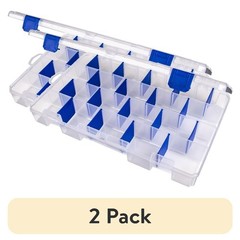 Tuff Tainer Utility Tackle Box with Zerust, 5007, Large, Plastic 2 Pack