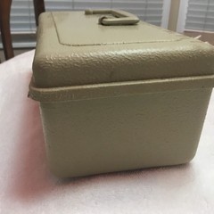 SEARS vintage Plastic Fishing Tackle Box — 11”x5”x5”