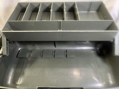 Vintage Plano 6102 Fishing Tackle Box | One Foldout Tray | Gray/Green | USA Made