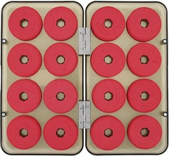 16-Pc Water-Resistant Fishing Foam Spools & Line Organizer – Compact & Durable