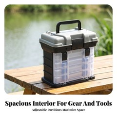 Multi-Drawer Tackle Box Stacked Compartments Fishing Tackle Box