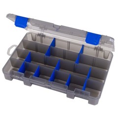 Tough Plastic Fishing Tackle and Bait Storage Box 11 Inches Long 2 Pack