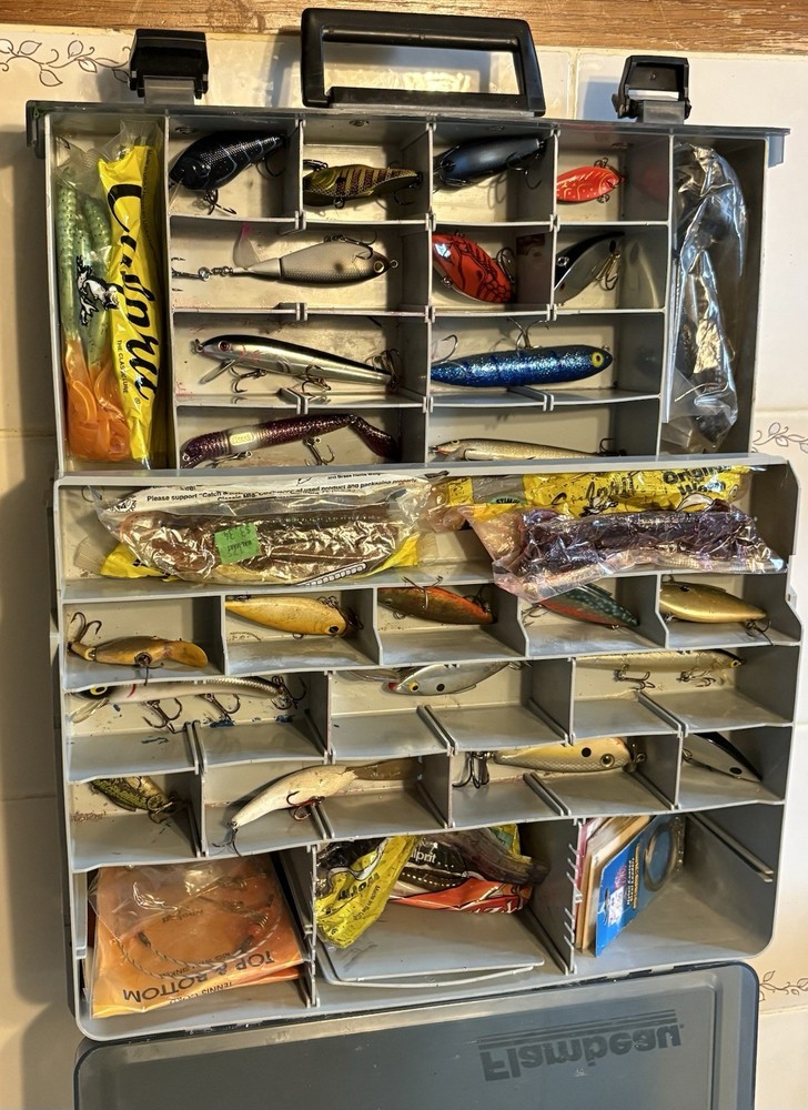 Flambeau Strike Force Tackle Box w/Slide Out Draw & Bass Baits