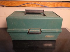 Vintage Green Rebel 600 Hard Plastic 3 Tray