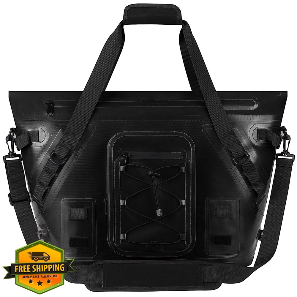 MORXPLOR Fish Cooler Bag Black 26x18x9