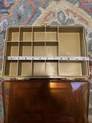 Vintage Plano 2-sided tackle storage organizer box