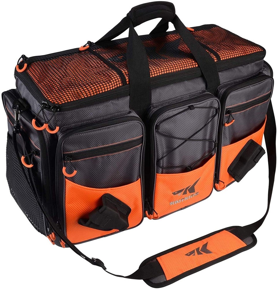 KastKing Large-Hawg 26.4″X11″X15.4″ Fishing Tackle Gear Storage Bags Zippers