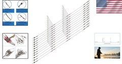 Saltwater & Freshwater Fishing Leaders, 12 Pack – Strong 55 lb Breaking Strength