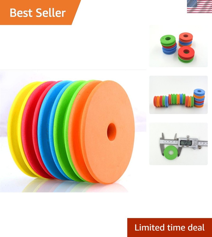 Lightweight Fishing Line Storage Spools – 36 EVA Foam for Rigs & Hooks (4.5cm)