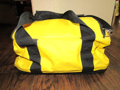 Bass Pro Shops Extreme Boat Bag Duffle Yellow Deck Tuff Waterproof 18x10x10