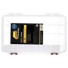 (2 pack) Plano ProLatch Stowaway Large Clear Organizer Tackle Box, Large, Clear
