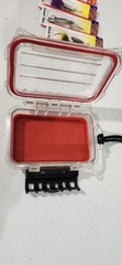 Plano 1449 Small Polycarbonate Waterproof Case With New Fishing Lures Lot
