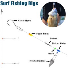 Surf Fishing Swivels and Accessories Pack%-