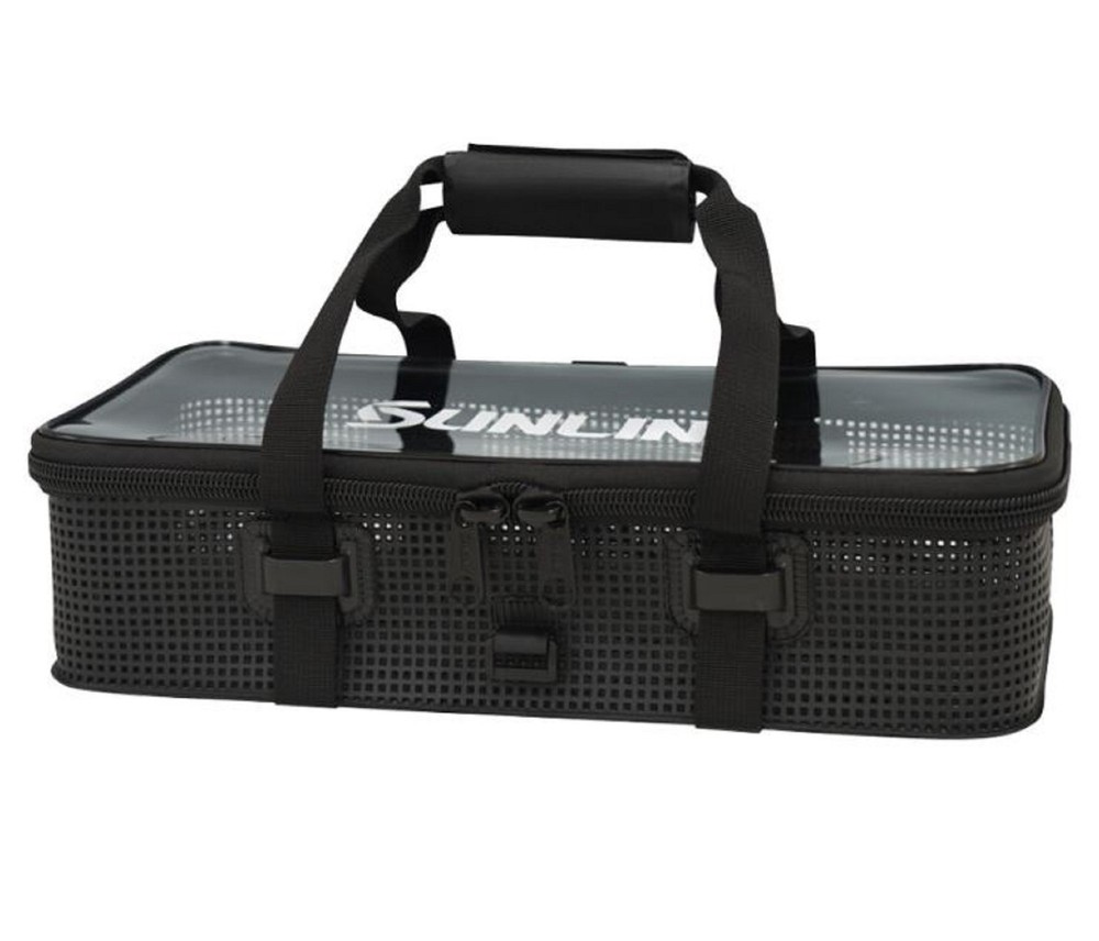 Sunline SFB-115 Tackle Box Mesh Washable 340x210x90mm Size L Black (0819)