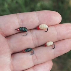 20 Pack Artificial Maggots for Fishing Soft Lures for Trout Bass Crappie