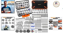 264/397pcs Fishing Accessories Kit, Organized Fishing Tackle Box with Tackle …