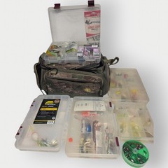 Plano Medium 3600 Series Mossy Oak Fishing Bag Spinners Plastics And More Rapala
