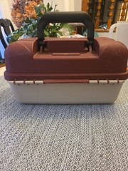 Flambeau Outdoors Classic Series 2-Tray Dividers Fishing Tackle Box W1627 Maroon