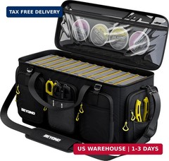 Beyond Fishing Hauler Tackle Bags – Water Resistant With Hard Molded Bottom – Pe