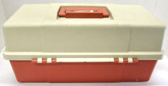 Plano 5520 Tackle Box Orange/Beige Fishing Box With Contents