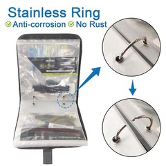 Aventik Fishing Tackle Binder Bait Storage Soft Bait Binder Bag 10 Sleeve