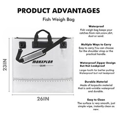 Fish Bag Heavy Duty Tournament Fishing Weigh in Bag 26×23 19×34 inches