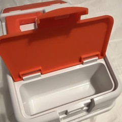 Shakespeare Customize-It! Plastic Tackle Box with Lures White/Orange
