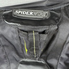SpiderWire Fishing Tackle Hip Waist Pack Black Multi Pocket Padded Bag