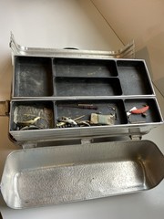 Vintage UMCO 1000 Aluminum Tackle Box Full With Model 10 Small Box