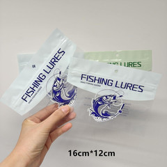 50Pcs Soft Plastic Bait Packaging Bags,Fishing Hook Package Storage Bags, 6″X4″
