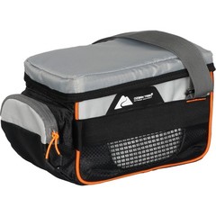 Tackle Bag W/ Trays Carrying Handle Easy-access Mesh Pocket Polyester Gray