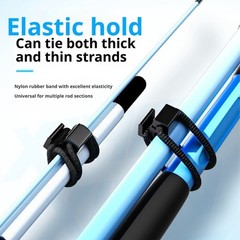 Fishing Rod Storage Clip with Stretch Band for Tackle Bag Carry