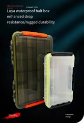 Waterproof Plastic Fishing Tackle Box w/ Removable Partitions – multiple sizes