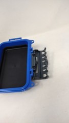 Blue Small Waterproof ABS Structured Case