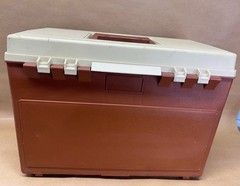 Vintage Plano 757 Fishing Tackle Box Top Storage With 4 Drawers Made In USA