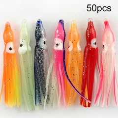Luminous Glow for OCTOPUS Soft PVC Fishing Lure Realistic Squid Bait 50/100