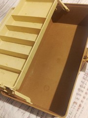 Vintage PLANO 5000 Two Tray Tackle Box Yellow