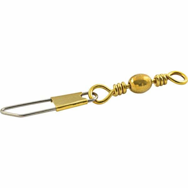 (12)-SouthBend Size 1 35 Lb. Solid Brass Swivel Safety Snap Model: SS1