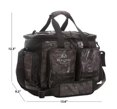 Realtree Aspect Large Tackle Bag Gray Camo, Unisex, Fishing Tackle Bag and Boxes