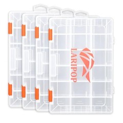 4-Pack 3600 Fishing Tackle Boxes, Four 3600(Tray Size: 11.49″x7.28″x1.65″)