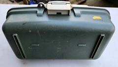 Plano 6102 Plastic Tackle Box Organizer Green Gray Made in USA Storage Case