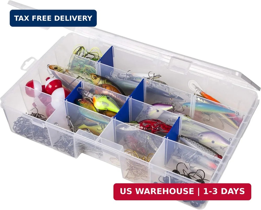 7004R Tuff Tainer, Fishing Tackle Tray Box, Includes [9] Zerus, 16 Compartments
